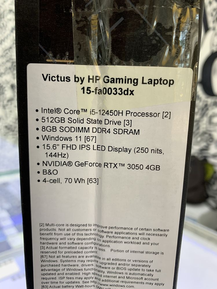 Hp victus новый ноутбук рассрочка core i5 rtx 3050 реал ломбард