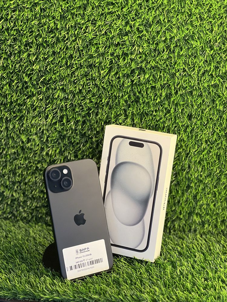 Iphone 15 black 256GB цикл47