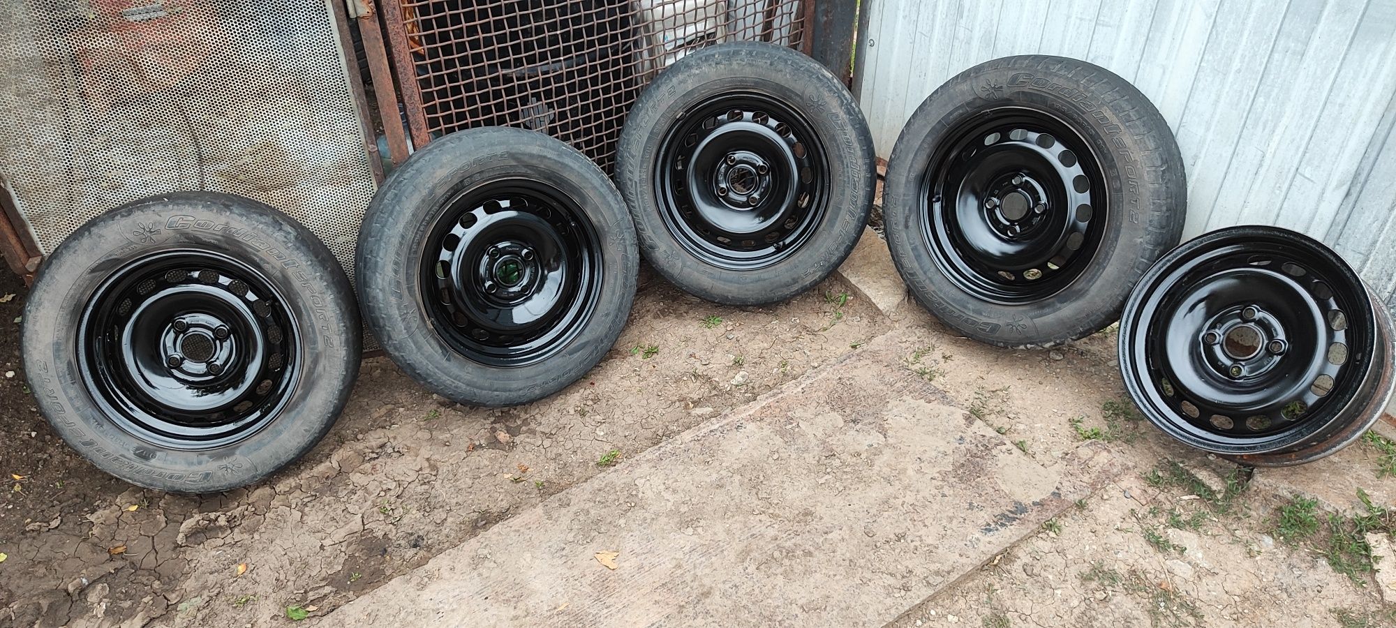 Диски штампы R15 4*108 с резиной