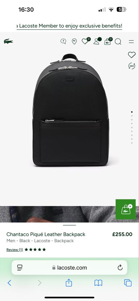 Продам оригинальный рюкзак от Lacoste