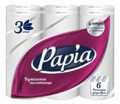 Бумажные полотенца Papia – 6 рулонов в упаковке.
