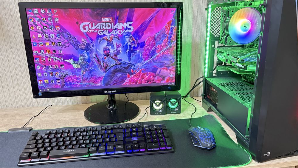 Игровой компьютер Core i7/16GB/SSD/HDD/GTX 1060/Wi-Fi +24 дюйм монитор