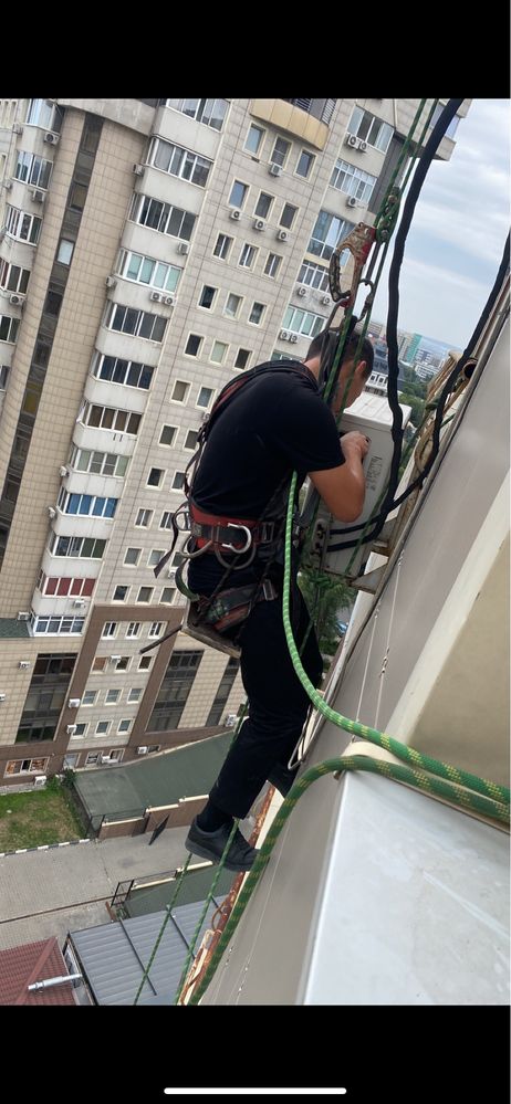 Установка кондиционеров, ремонт, заправка, дозаправка,услуги альпинист