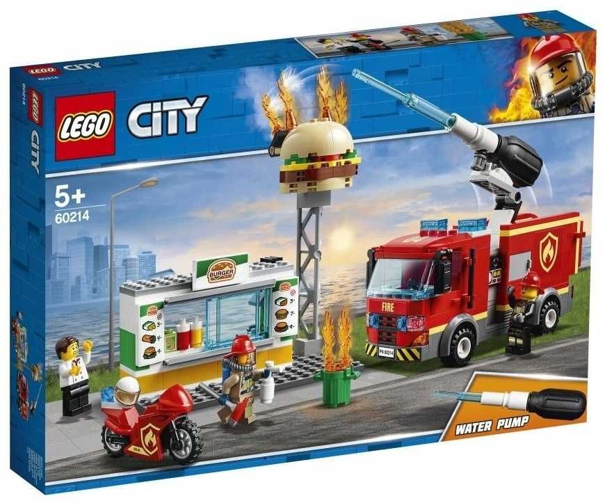 LEGO City 60173 Погоня в горах 60214 Пожар в бургер-кафеНовый ОРИГИНАЛ