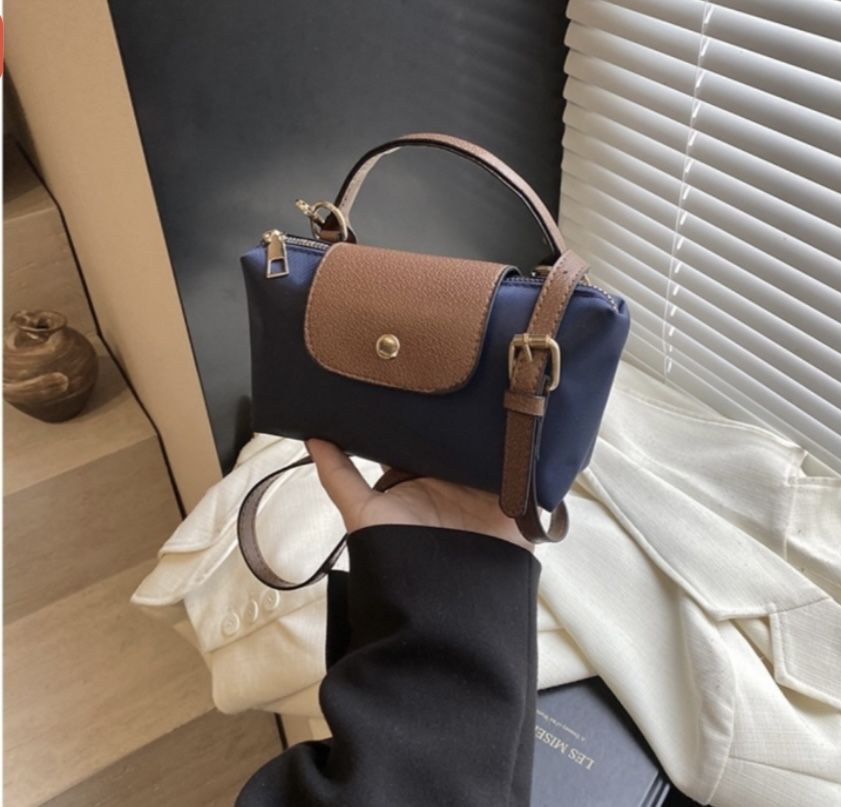 Синяя сумка Longchamp