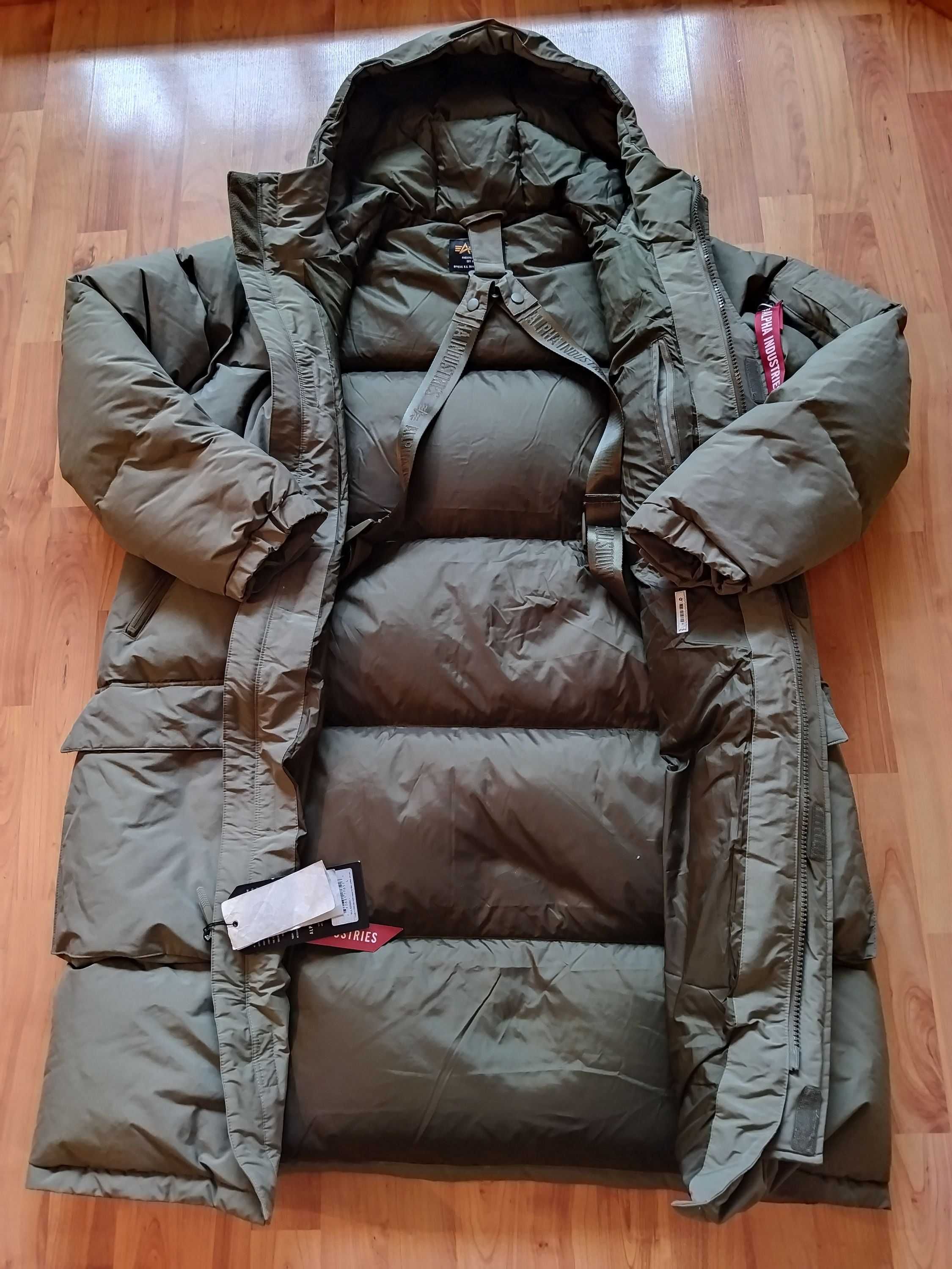 Пуховик-пальто Alpha Industries (США),зима,до-50,оригинал,новое,р-р 50