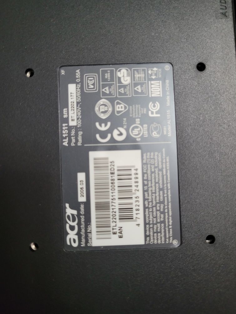 17 дюймовые мониторы acer / lg