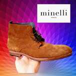 Французская мужская обувь ботинки Minelli 100% замша Made in Portugal