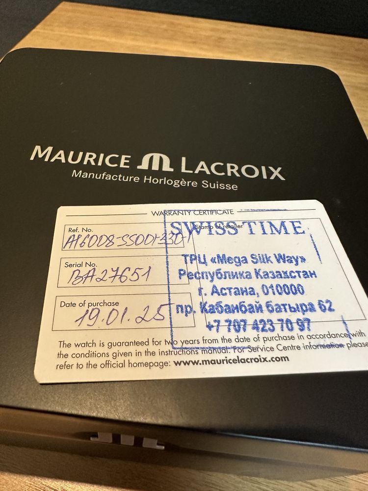 Продам новые мужские часы Maurice Lacroix Aikon