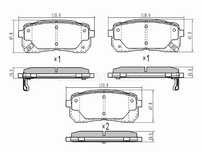 Колодки тормозные зад  Hyundai H1