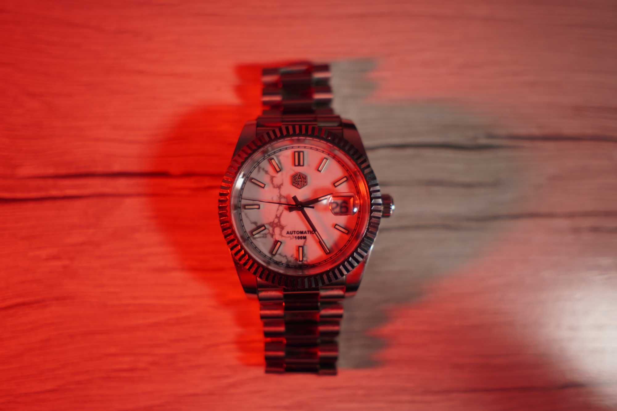 San Martin 39mm автоматические часы (Мраморный циферблат)