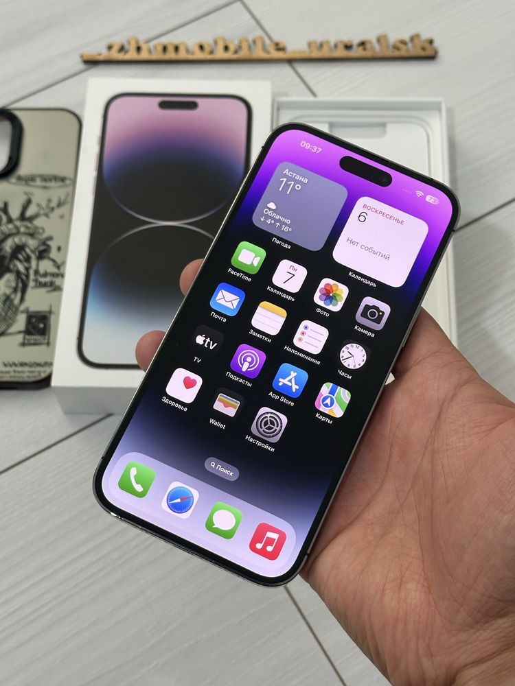  iPhone 14pro max 5G 128gb 3J/A deep purple в нулёвом сост.