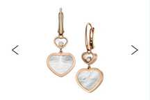 Chopard Серьги Happy Hearts   18 k розовое золото ,бриллианты