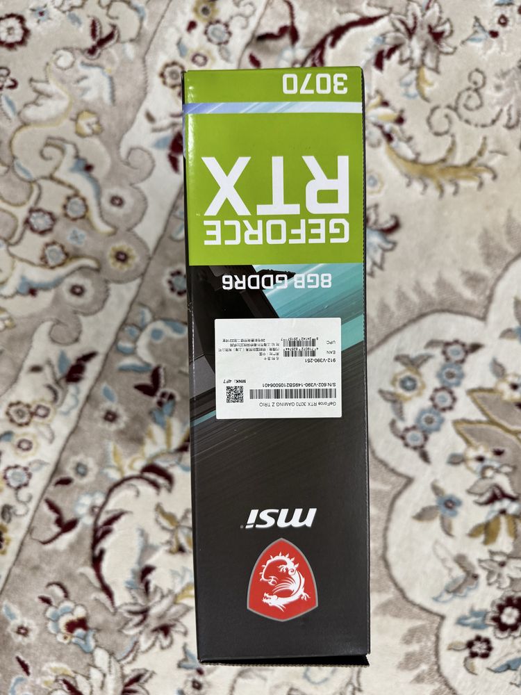 Видеокарта msi GeForce 3070 gaming z trio