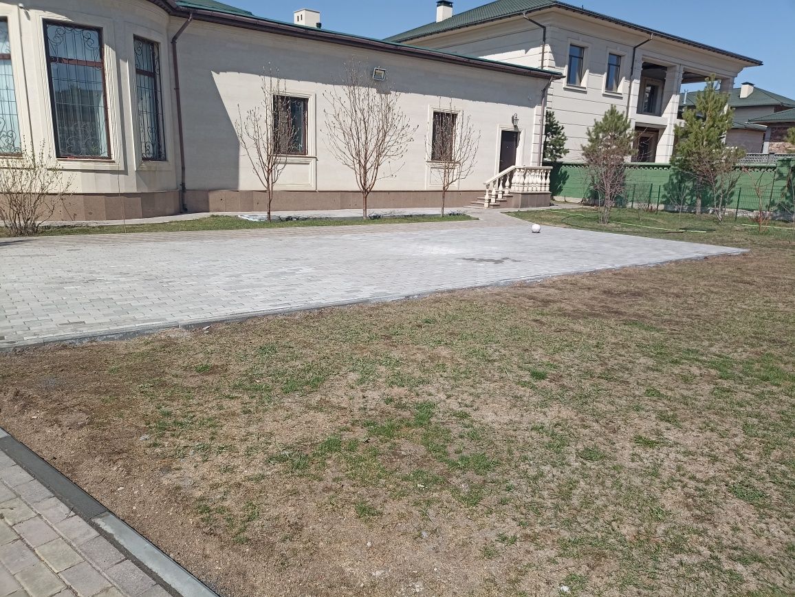 Укладка брусчатки, строительные работы