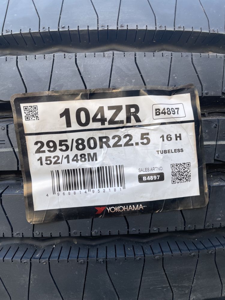 Грузовые шины YOKOHAMA 295/80 R22.5 104ZR (рулевая ось)