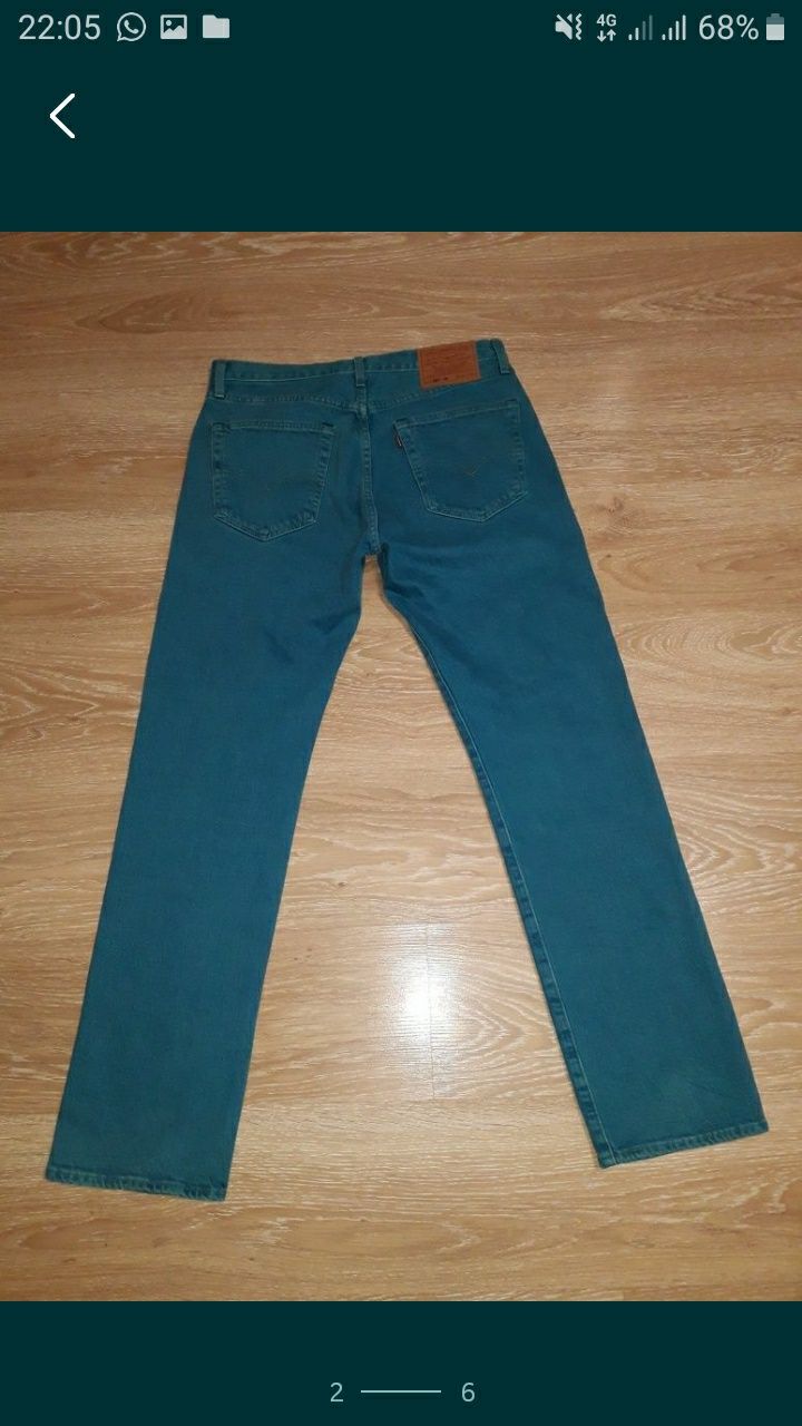 Мужские фирменные джинсы Levi's размер 32/32