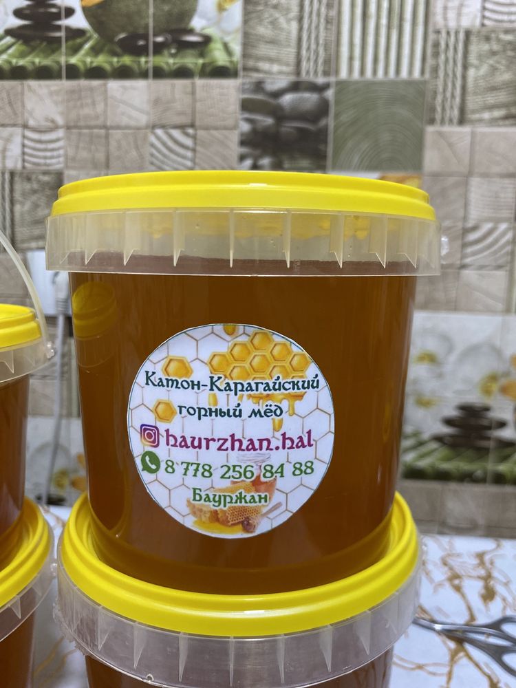 100%  Натуральный Катон-карагайский мед.