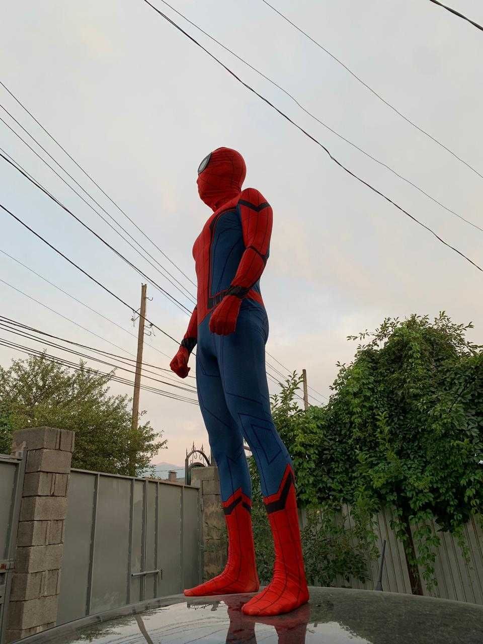 Костюм косплей Человек паук Spider man новый!