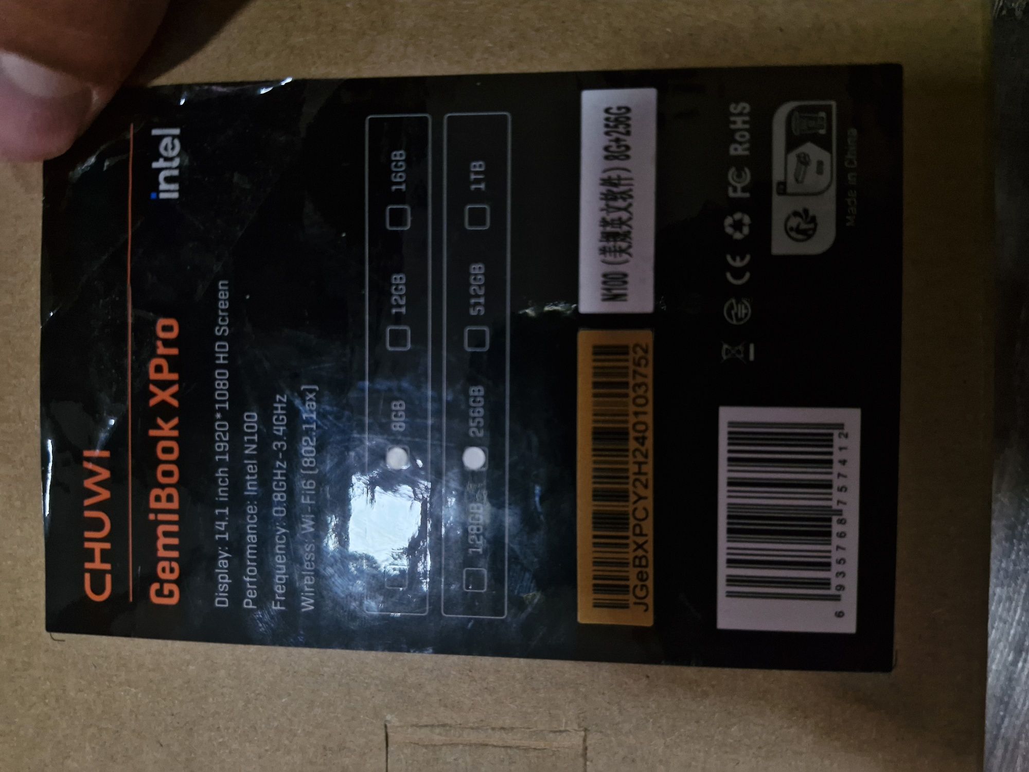 Ноутбук Chuwi GemiBook XPro 14.1" / 8 Гб /SSD 256 Гб