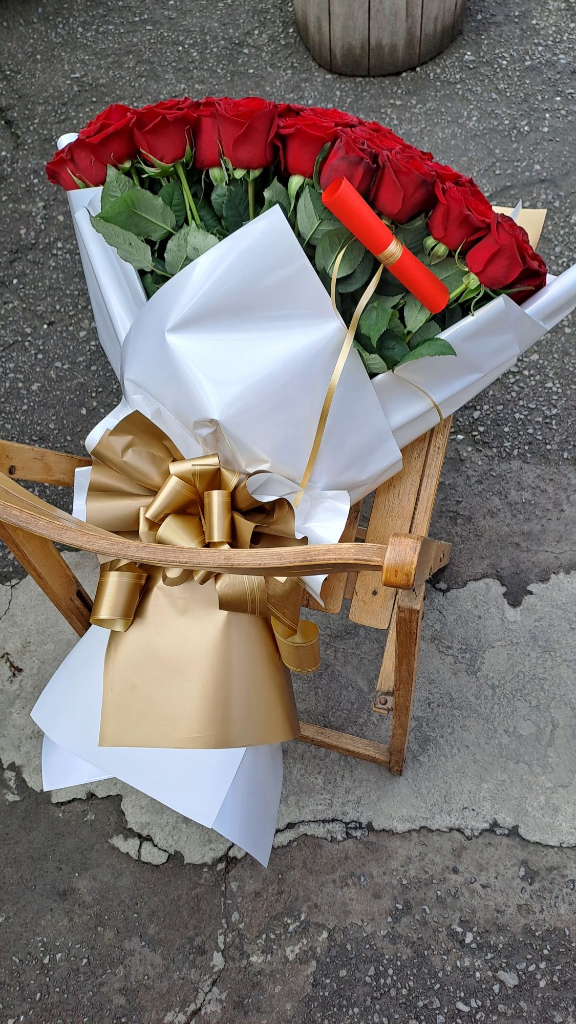 101роза, голландские розы, метровые,букет цветов розы