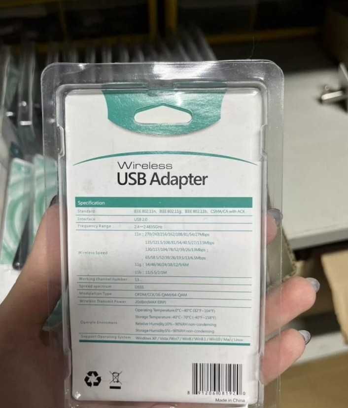 Беспроводной Wi-Fi адаптер USB
