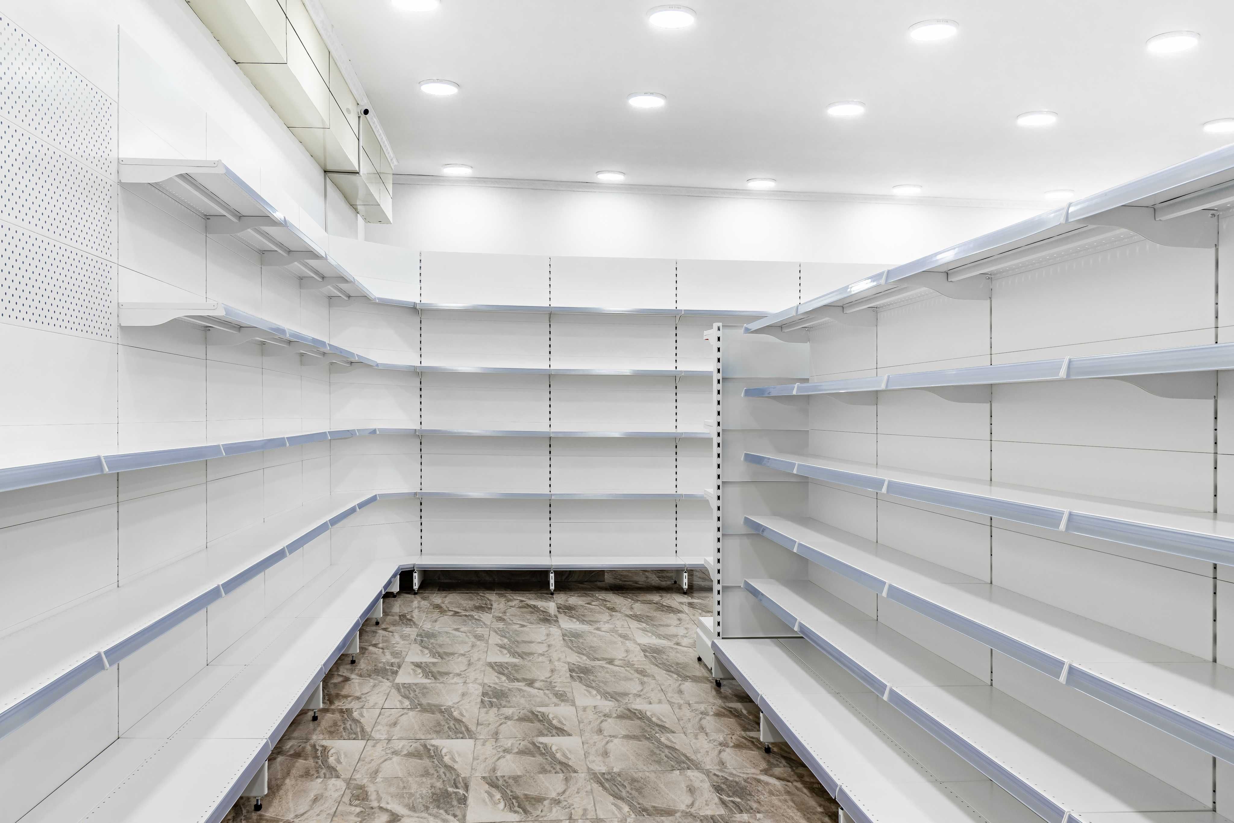 Продается оборудование для магазина, металлические стеллажи полки aets