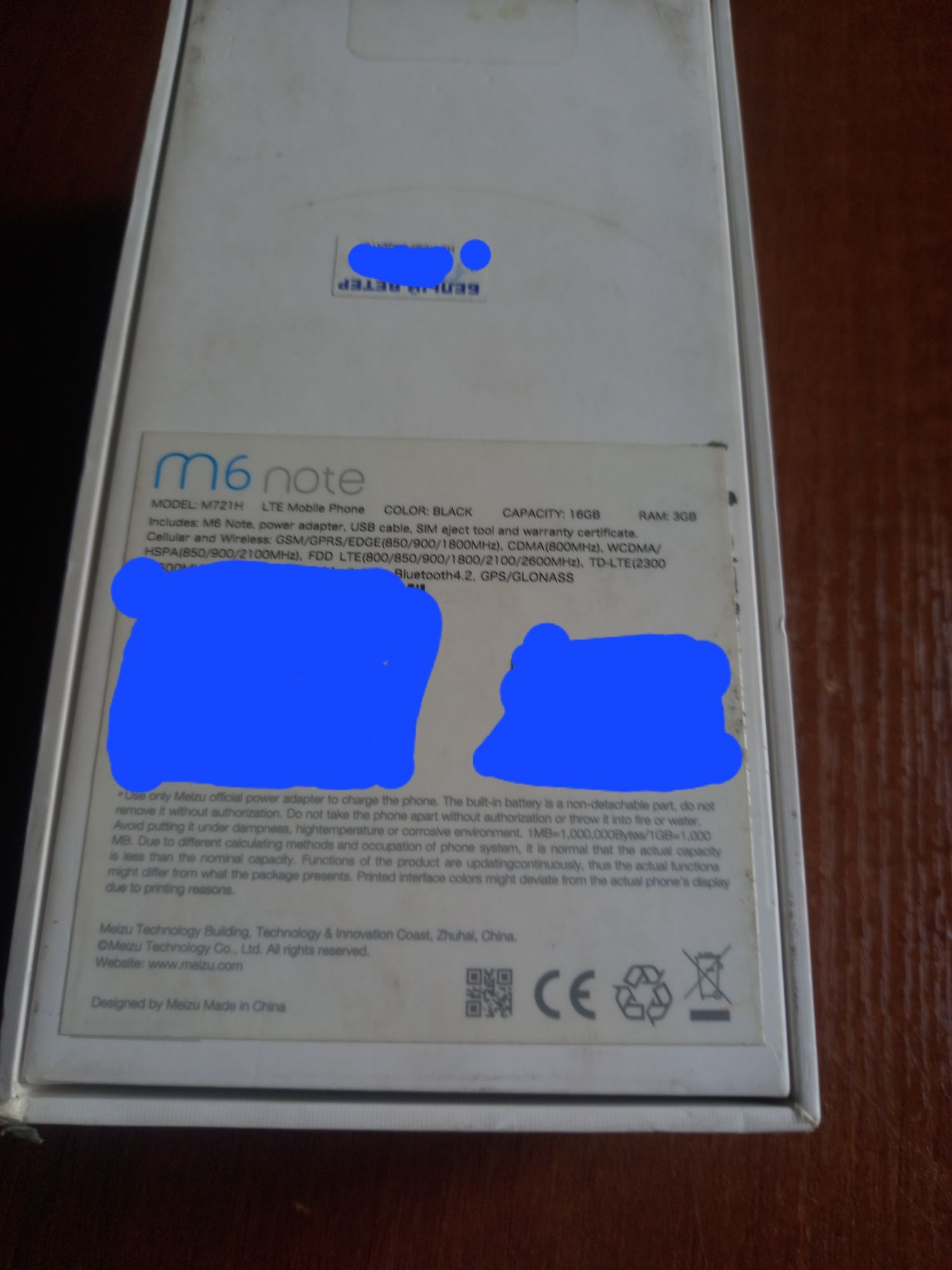 Phone Meizu M6 Note