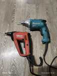 Электроинструмент. Шуруровёрты для гипсокартона Hilti. Makita.