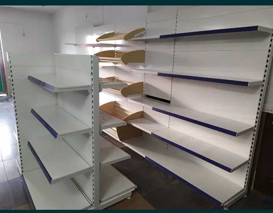Металлические  стелажи островные витрины полки торговые для магазина