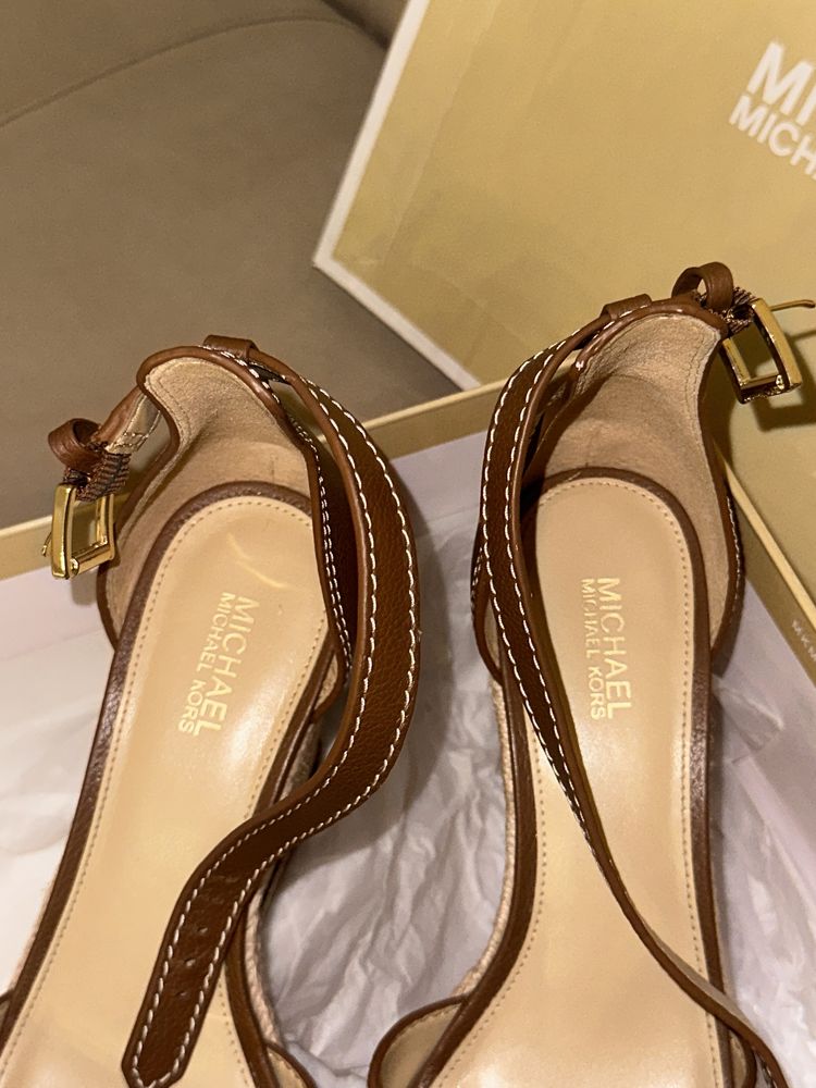 Michael Kors , оригинал 100% ripley wedge tumbled leather