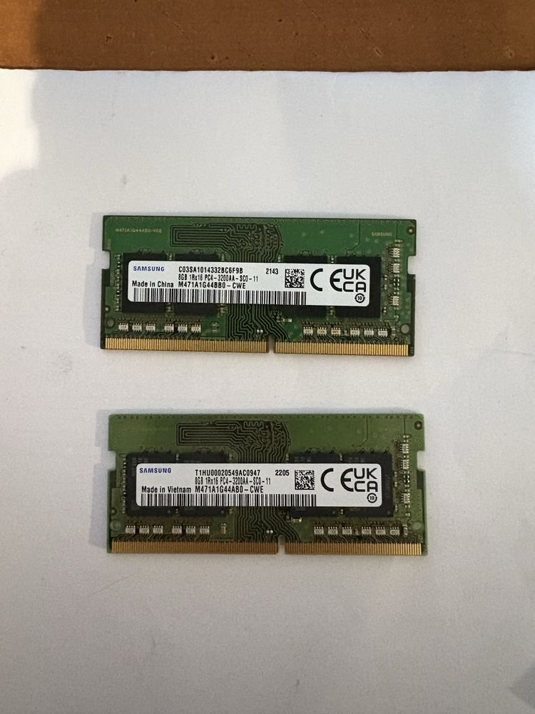 Оперативка ОЗУ Samsung DDR4 SO-DIMM 2×8 ГБ 3200 МГц (16 ГБ комплект)
