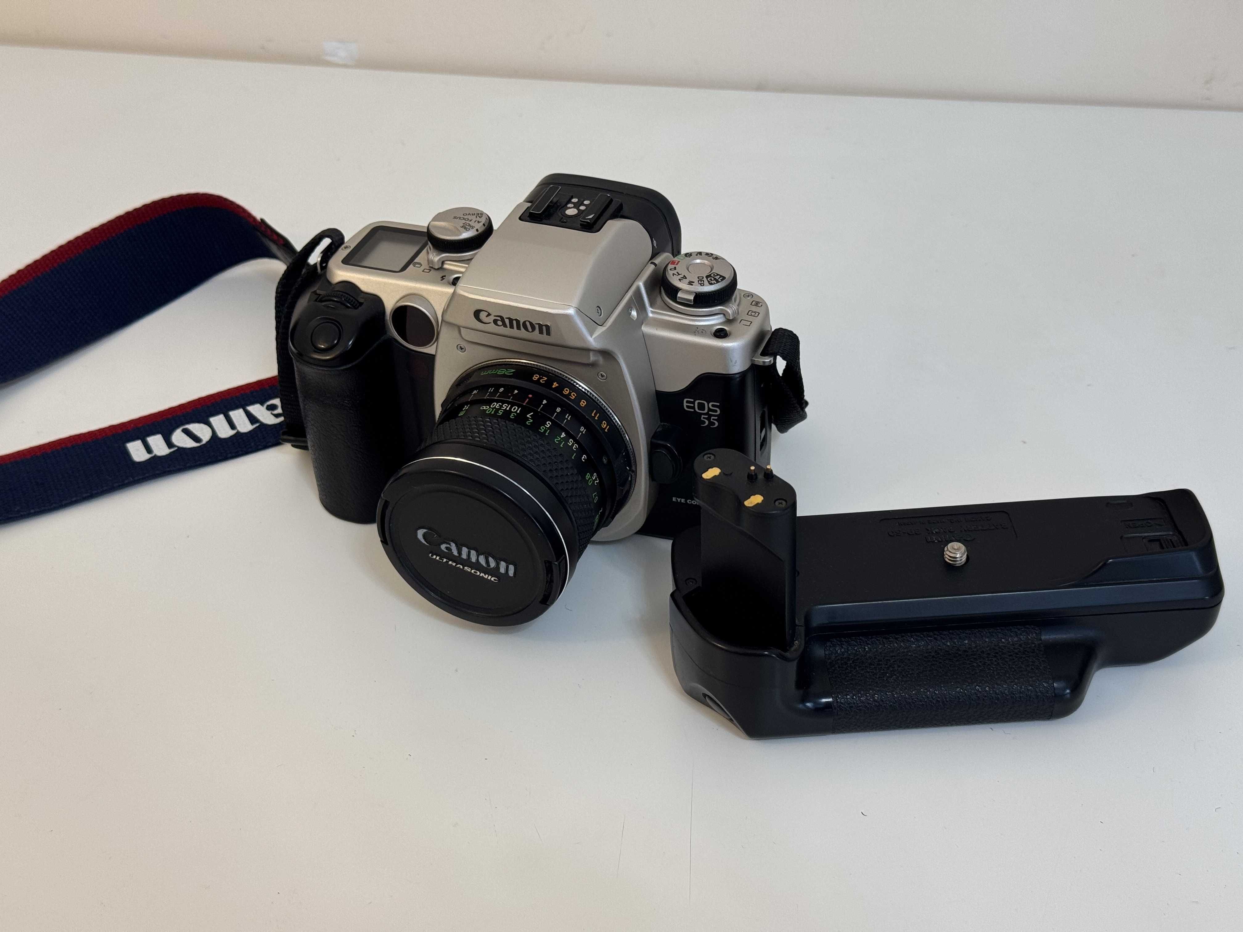 Пленочный фотоаппарат Canon EOS 55 (EOS 50) + Mamiya Sekor 28/2.8