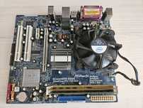 Материнская плата ASRock 4Core1600-D800 + процессор + опер.память