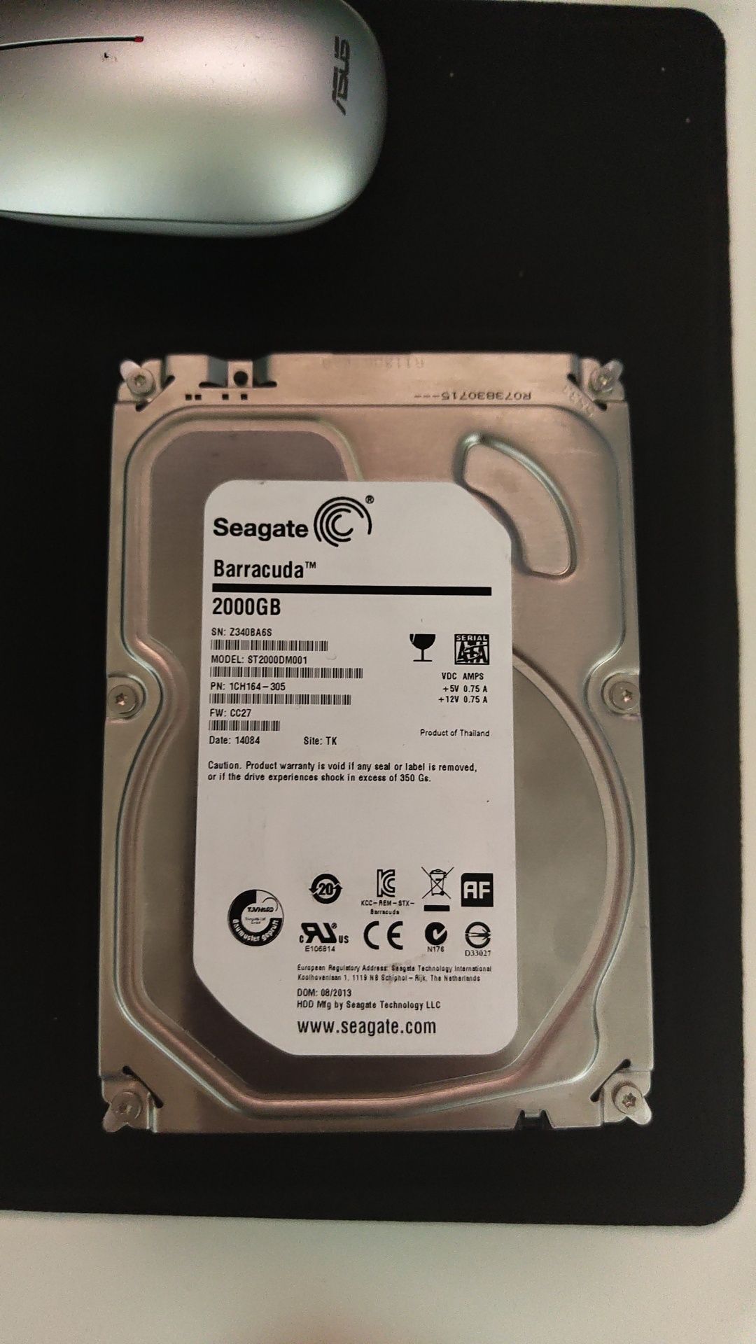 HDD Жесткий диск 1ТБ VIDEO 100% для камер видеонаблюдения