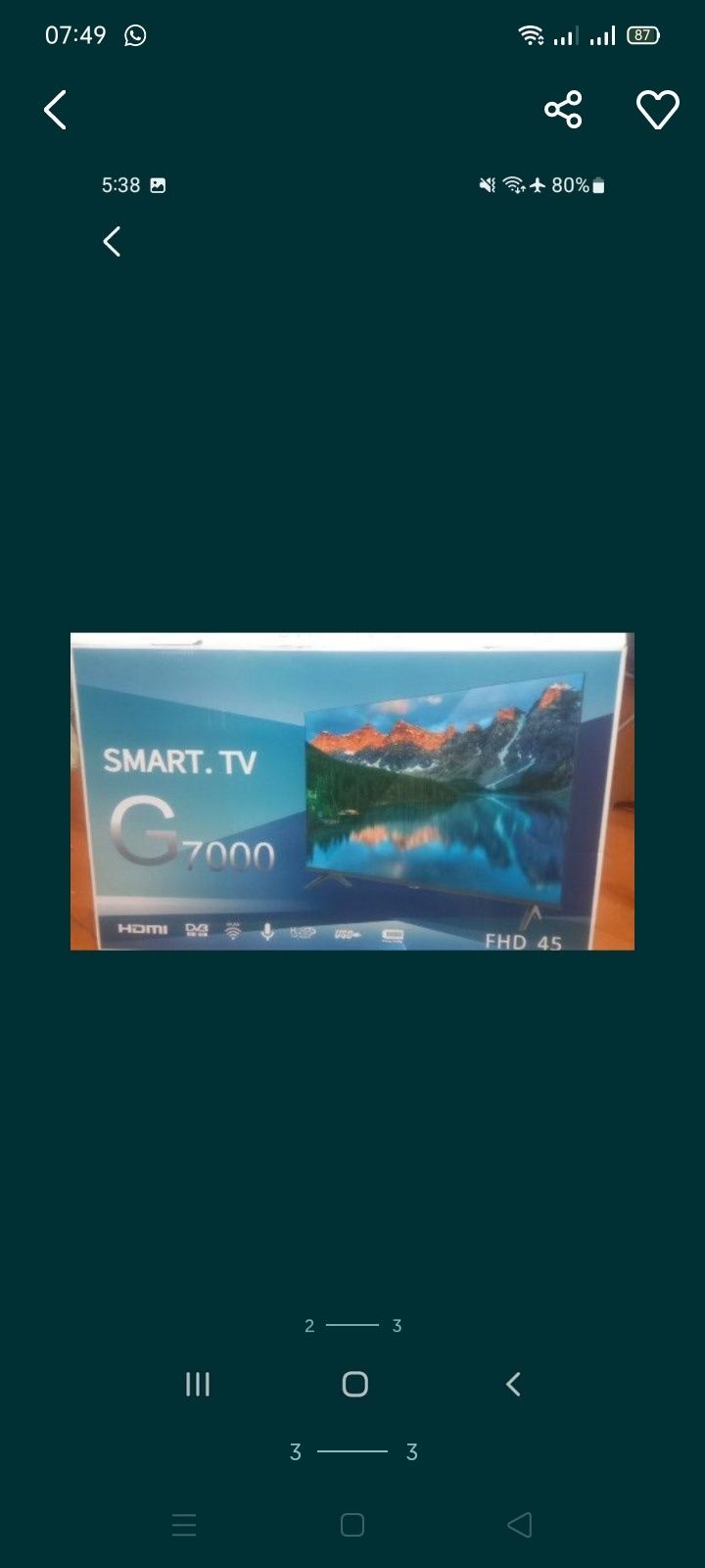 Продам новый телевизор smart YouTube всё поддерживает