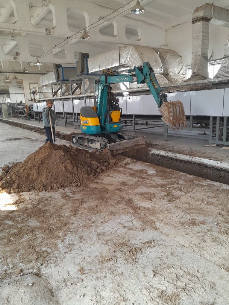 Экскаватор Копаем ровно  аккуратно траншея водопровод канализация