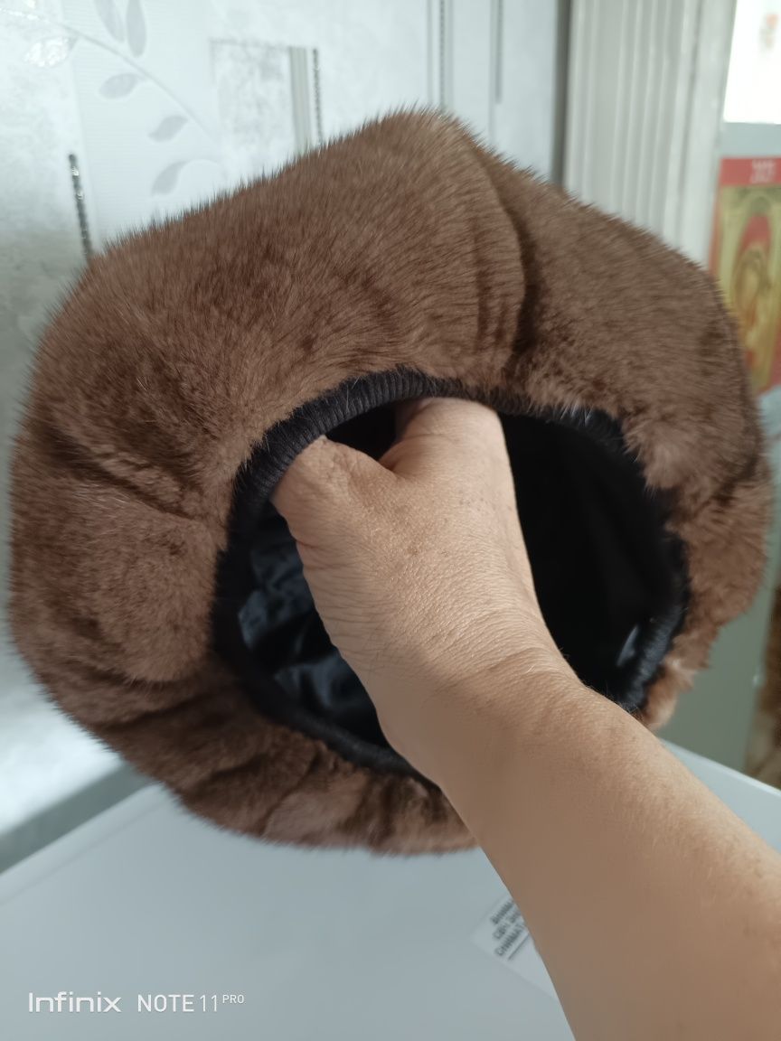 Берет норковый  женский