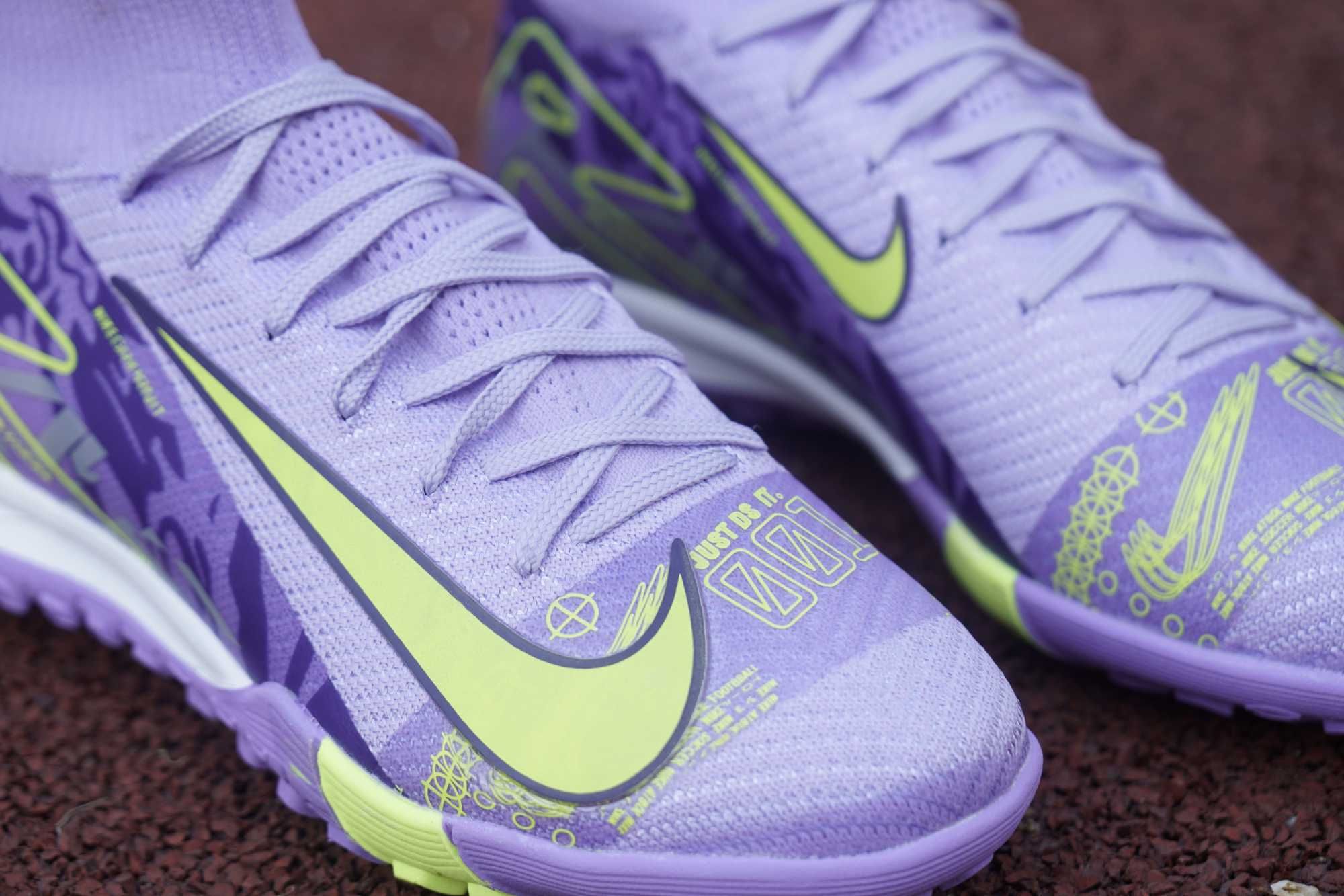 Футбольные бутсы-сороконожки Nike Mercurial Air Zoom для детей