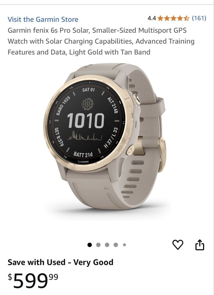 Garmin fenix 6s Pro solar