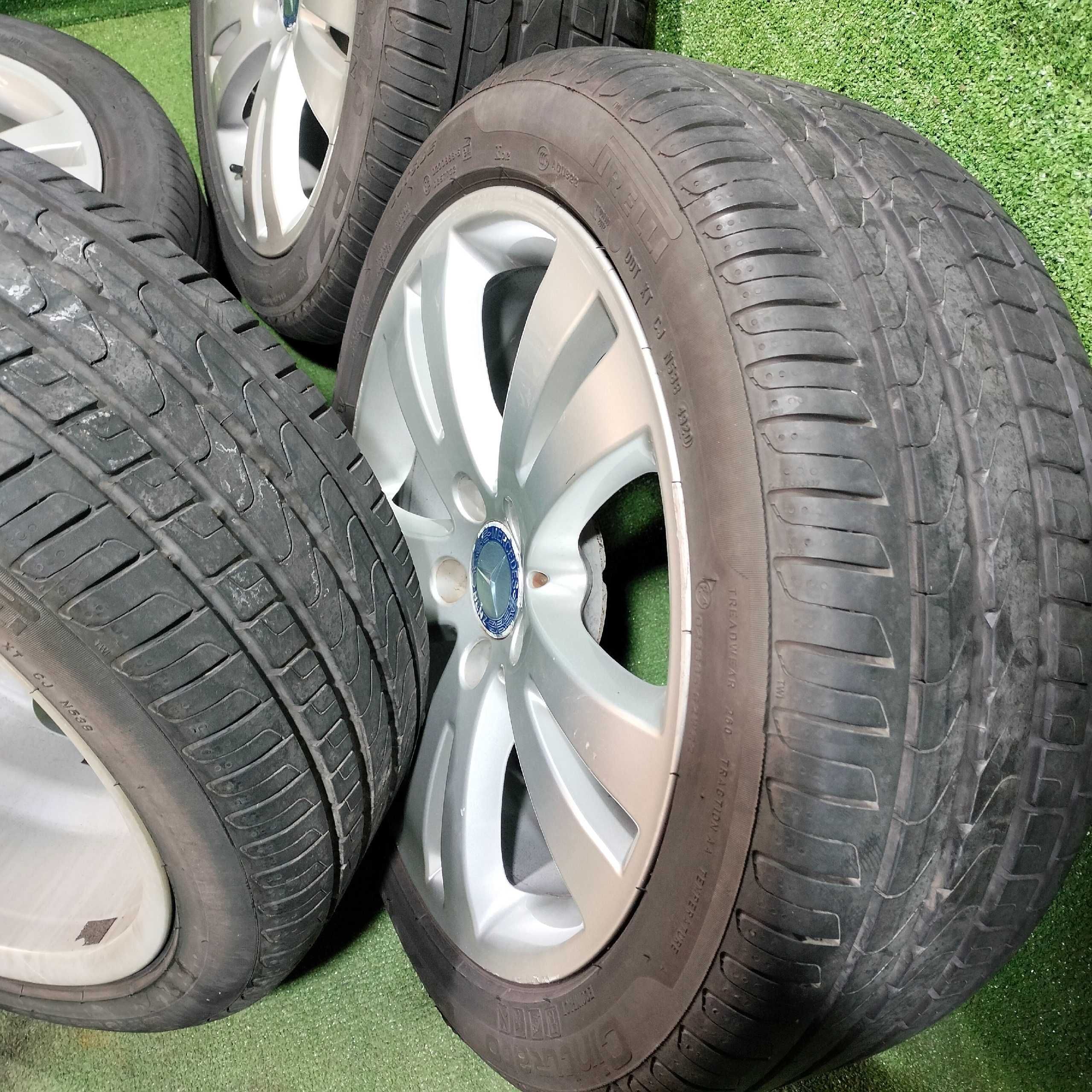 Продам Оригинальные Диск с шинами Mercedes Benz 225/45R17 Pirelli лето