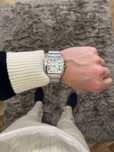 Мужские часы стильные винтажный Cartier Santos