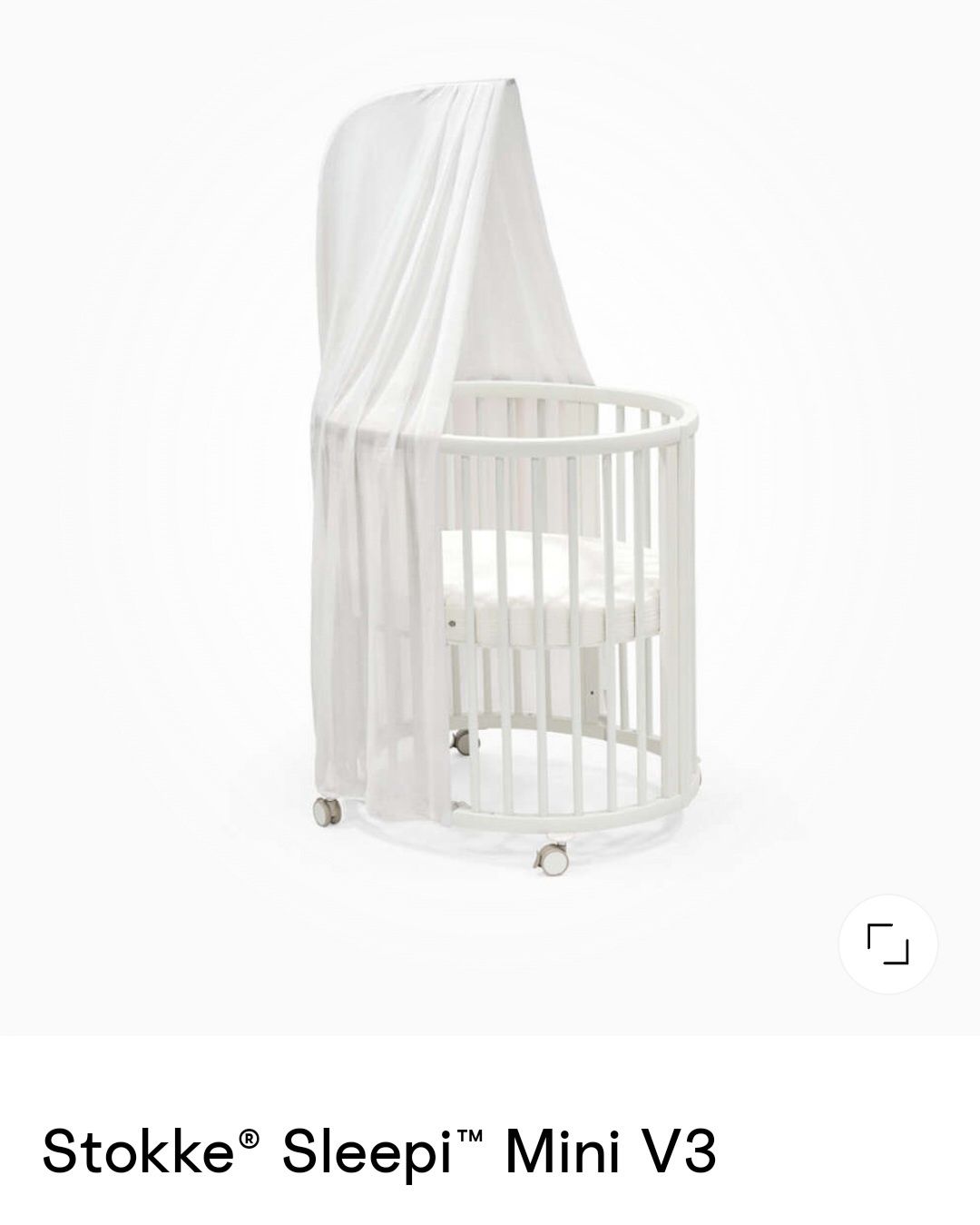 Stokke Sleepi БЕЛАЯ, от 0-3, и от 3 мес . 2 матраса.