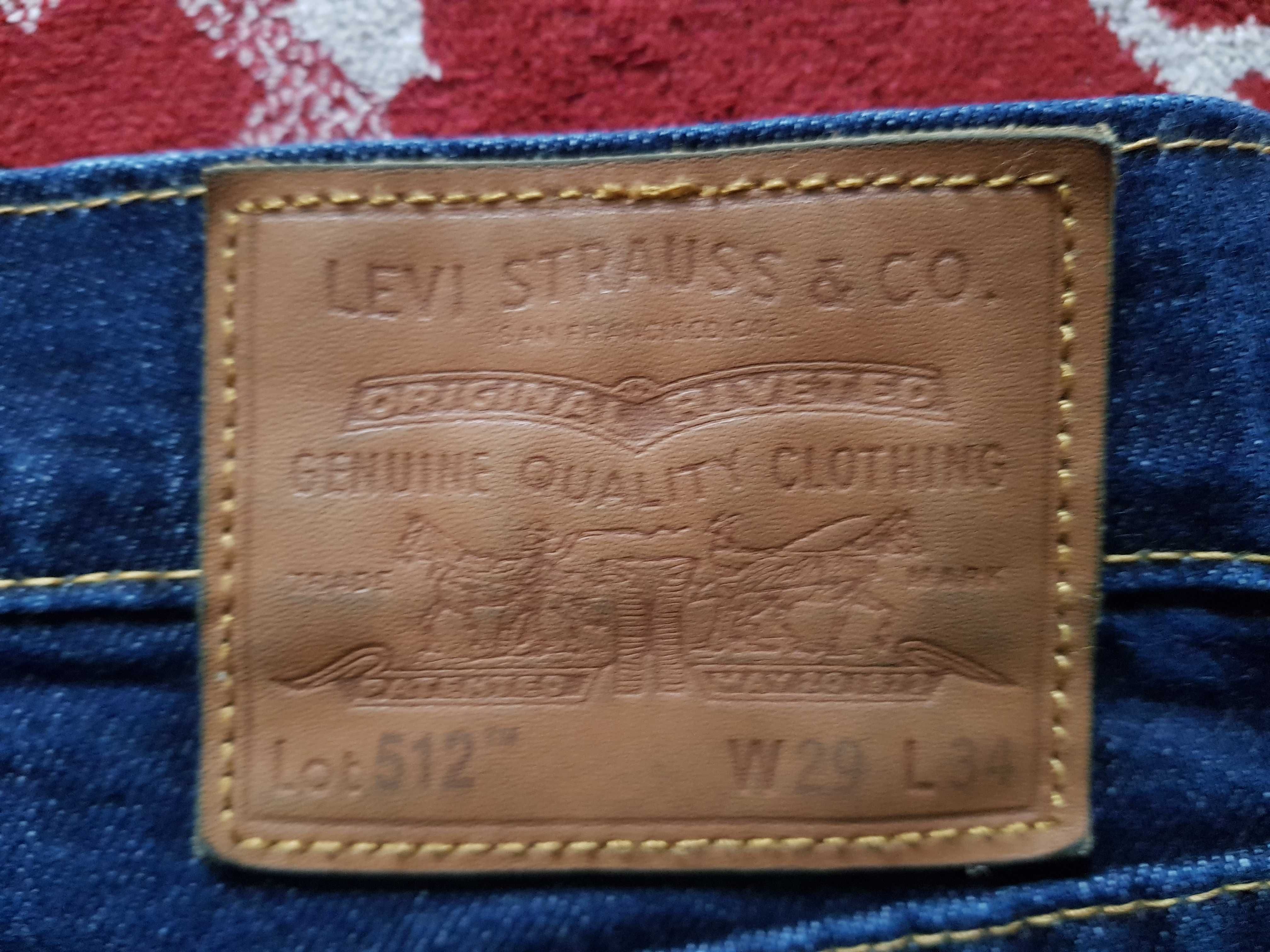 Фирмен. джинсы от "Levis" model 512 original W29xL32 на 42-44 разм.