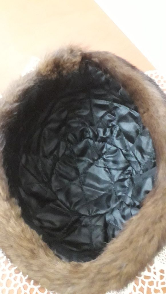 Шляпа женская велюр и норка .