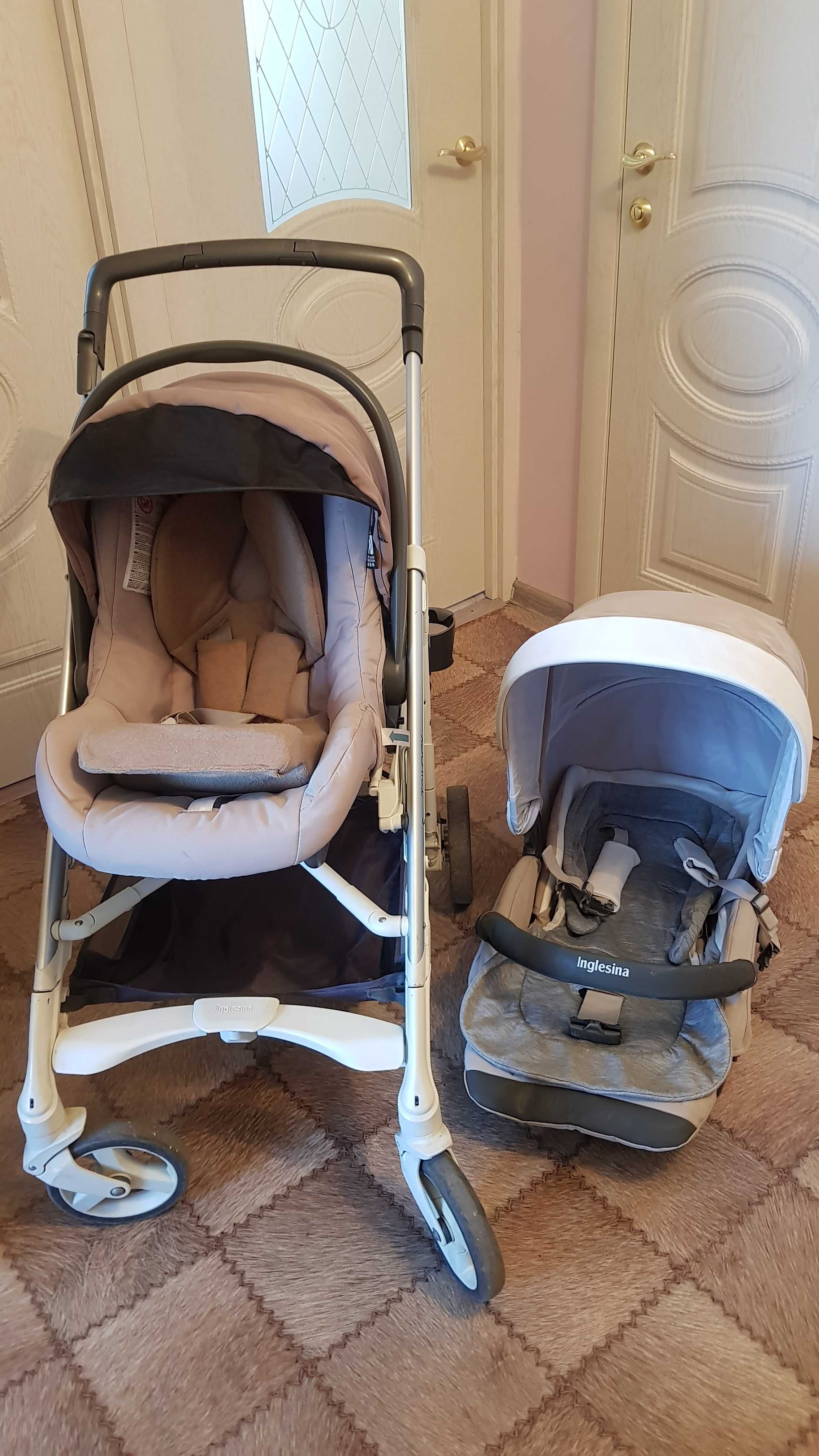 Продам коляску Inglesina Trilogy с автомобильным креслом до 1 года