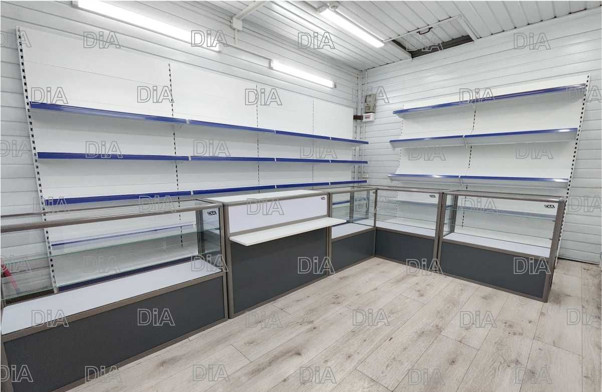 Торговое оборудование для магазина, стеллаж, прилавок витрина asto