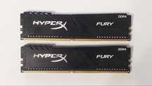 Оперативная память Kingston HyperX FURY Black [HX432C16FB3K2/16] 16 ГБ
