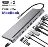 HUB Tipe C (Док станция) 13 в 1. Для MacBook. Алматы.