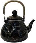 Чайник Fissman Enamel Kettle set, 1 л, нержавеющая сталь